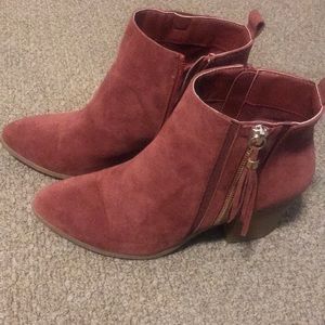 Rust ankle booties